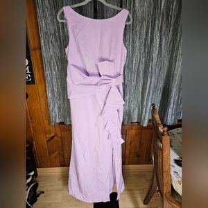 Elegant Lavender Sleeveless Dress